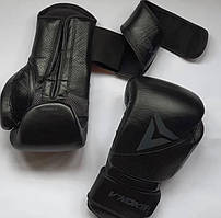 Оригінальні Боксерські рукавички 12 унцій для боксу та єдиноборств чорні шкіряні професійні