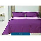 Комплект постільної білизни українського виробника ТМ Теп бавовна "Happy Sleep" Pink Fog