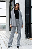 Повсякденний костюм жіночий брючний Аліса-Бріон сірий/розмір 42 44 46 48 50 52 54 56 /, фото 2