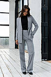 Повсякденний костюм жіночий брючний Аліса-Бріон сірий/розмір 42 44 46 48 50 52 54 56 /, фото 3