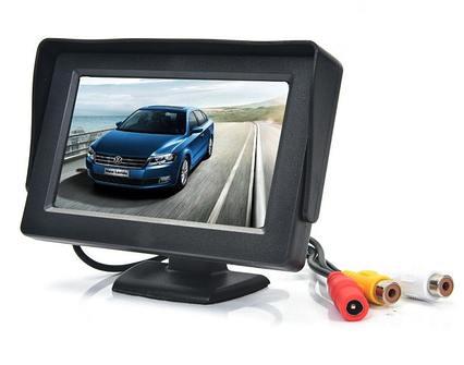Монітор для авто 4,3" TFT, HD-екран для камери заднього виду
