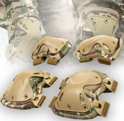 Набір захисту для колін та ліктів (6914 AND-2), тактичні наколінники та налокітники