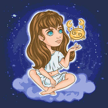 Картина за номерами знаки зодіаку Рак 40х40 см Art Craft (10098-AC)