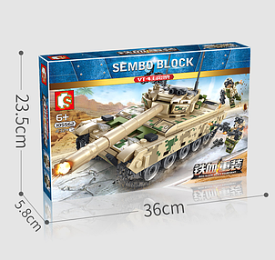 Конструктор Sembo 105562 "Основний бойовий танк VT-4" 432 деталі для лего lego, фото 3