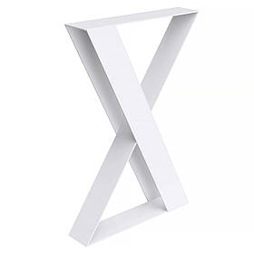 Опора для столу з металу 500×108 мм, H 730 мм 1 шт Білий