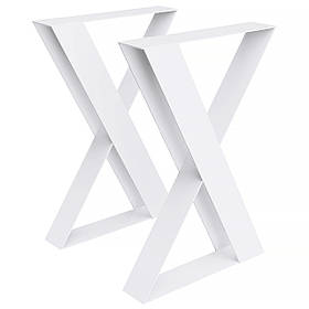 Комплект опор для столу з металу 500×108 мм, H 730 мм 2 шт Білий