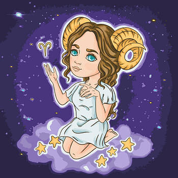 Картина за номерами знаки зодіаку Овен 40х40 см Art Craft (10097-AC)