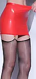 Червоний жіночий пояс для панчох з латексу, фото 6