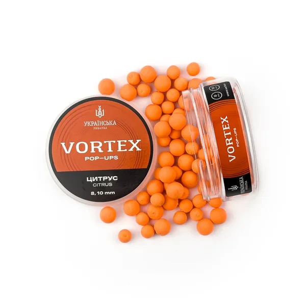 Бойли Pop-Up Vortex 8-10мм - Цитрусові Українська Рибалка, фото 1