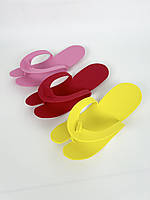 Тапочки-в'єтнамки для педикюру одноразові, різнокольорові, 2 мм