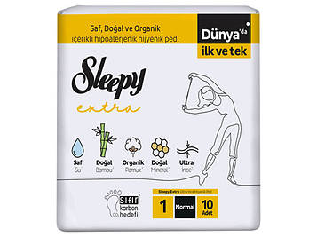 Гігієнічні прокладки Sleepy Extra Normal-1 №10 (240 mm)
