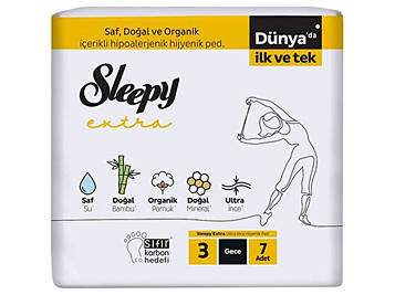 Гігієнічні прокладки Sleepy Extra Night-3 №7 (320 mm)