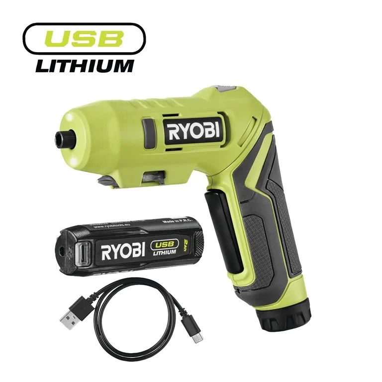 АКУМУЛЯТОРНА ВИКРУТКА RYOBI 4 V USB ERGO, фото 1