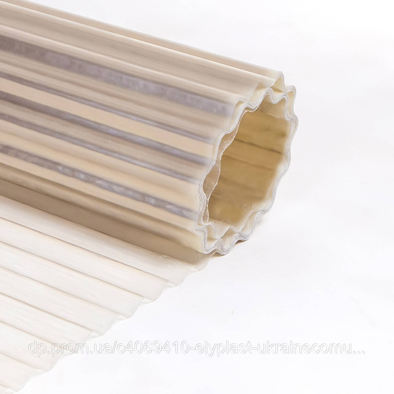 Прозорий шифер гофрований (безбарвний) 3м*15м PolyRoll, фото 1