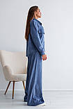 Повсякденний костюм жіночий брючний Харпер джинс/розмір 42 44 48 50 52 54 56 /, фото 4