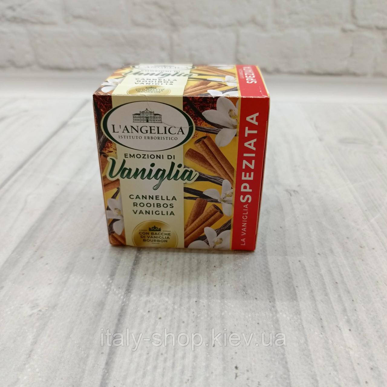 Чай фруктово-трав'яний з корицею, ройбушем та ваніллю L'Angelica Speziata Emozioni di Vaniglia10 пак. Італія