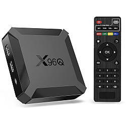 Смарт приставка 1/8GB, Android 12,1, X96Q / ТВ приставка для перегляду фільмів / Приставка для телевізора