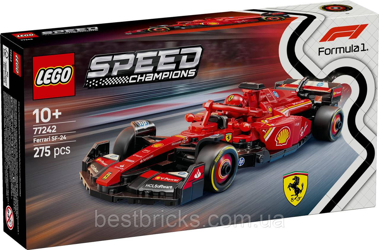 Конструктор Lego Speed Champions Автомобіль для перегонів F1 Ferrari SF-24 77242, фото 1