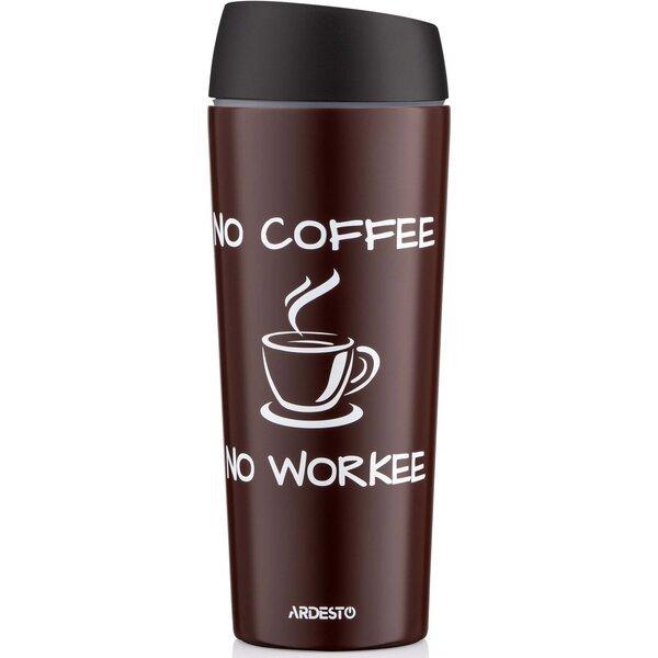 Термокружка Ardesto Coffee Time 450мл коричневий