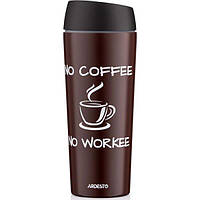 Термокружка Ardesto Coffee Time 450мл коричневий