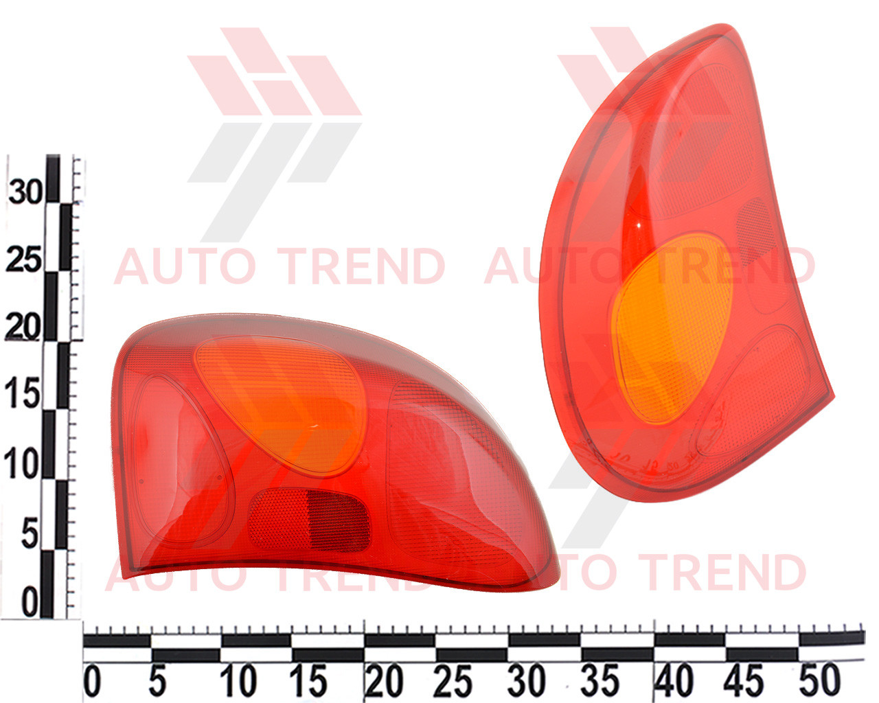 Розсіювач заднього ліхтаря Lanos, Sens, лівий (40.3.04.16 фл) (Сутиски АЭА), фото 1