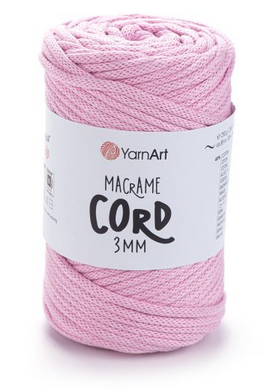 Пряжа Макраме Корд 3мм-762 рожевий, фото 1