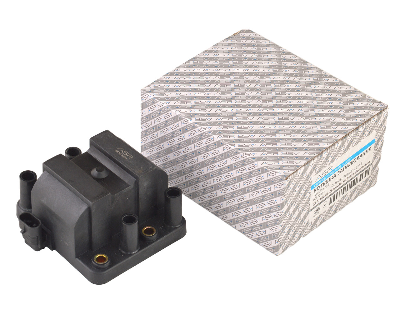 Котушка запалювання ГАЗель дв. УМЗ 4216, Sens (3-конт.) (IC370001) (ASR), фото 1