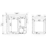 Двокамерний автохолодильник Alpicool TW55 -20 °C.  – 12, 24, 220 В, фото 6