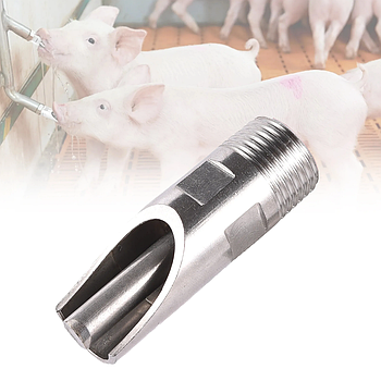 Ніпельні поїлки для свиней забезпечують постійний доступ до води 5 шт