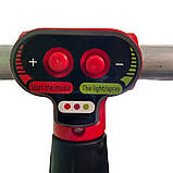 Дитячий самокат Scooter з музичною, Підсвіткою Червоний, фото 5