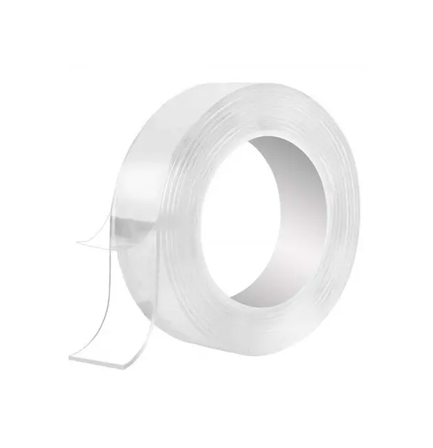 Багаторазова клейка нано стрічка надміцна, двосторонній скотч прозорий акриловий 1мм 30мм 3м 29283, фото 1