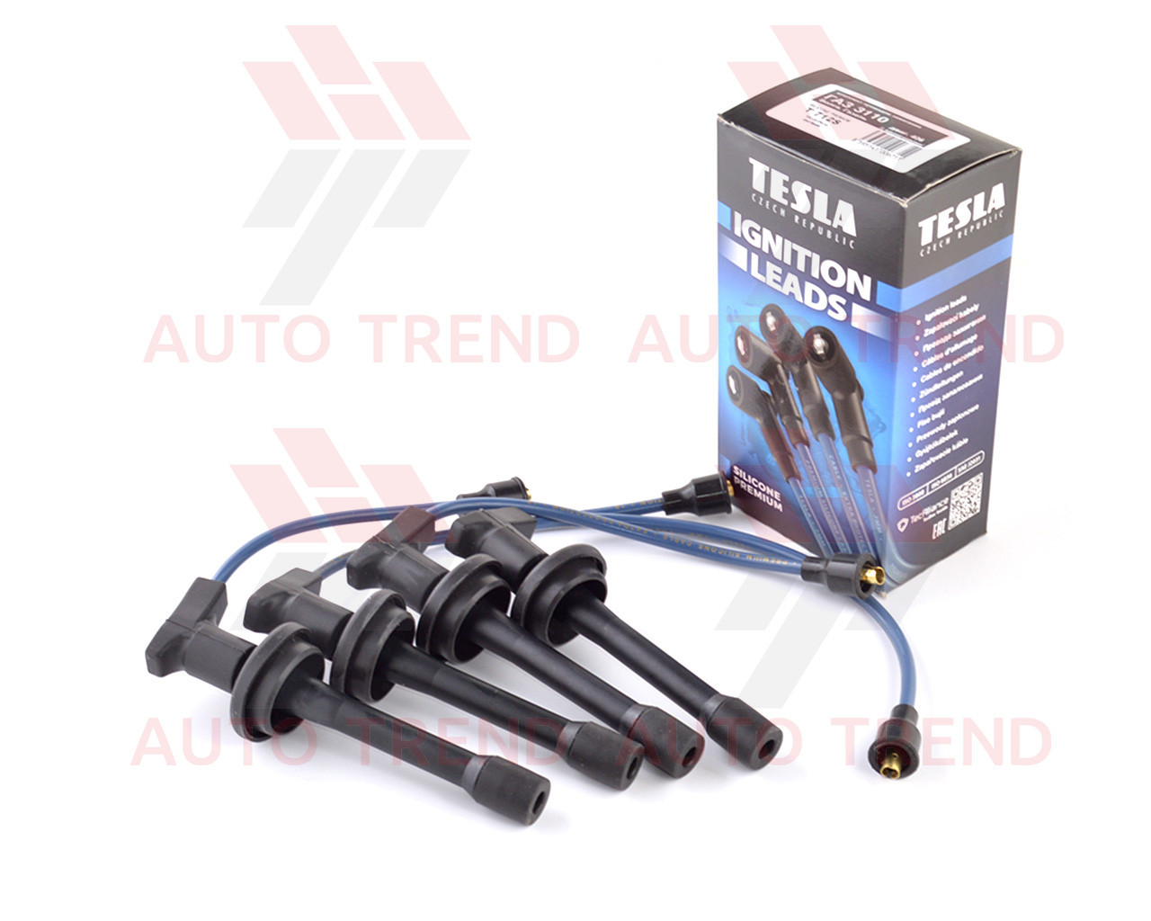 Провід високовольтний Газель дв. ЗМЗ 406 із наконечником силікон (T712S) (Tesla), фото 1