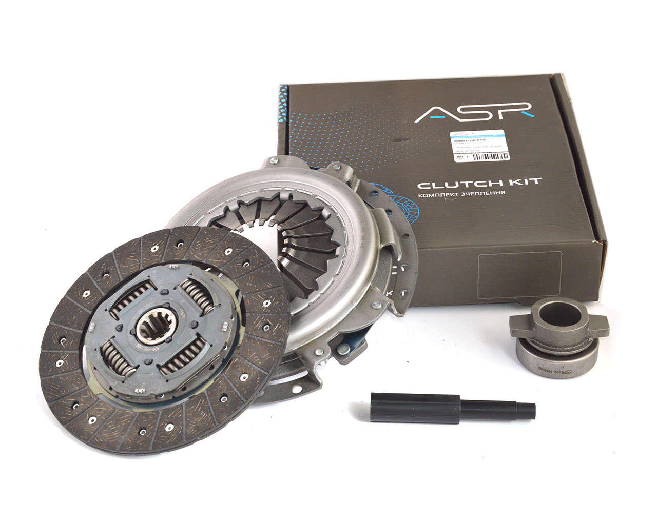 Комплект зчеплення Газель дв. ЗМЗ 402, 406 (диск натискний, ведений, підшипник) (CK360001) (ASR), фото 1