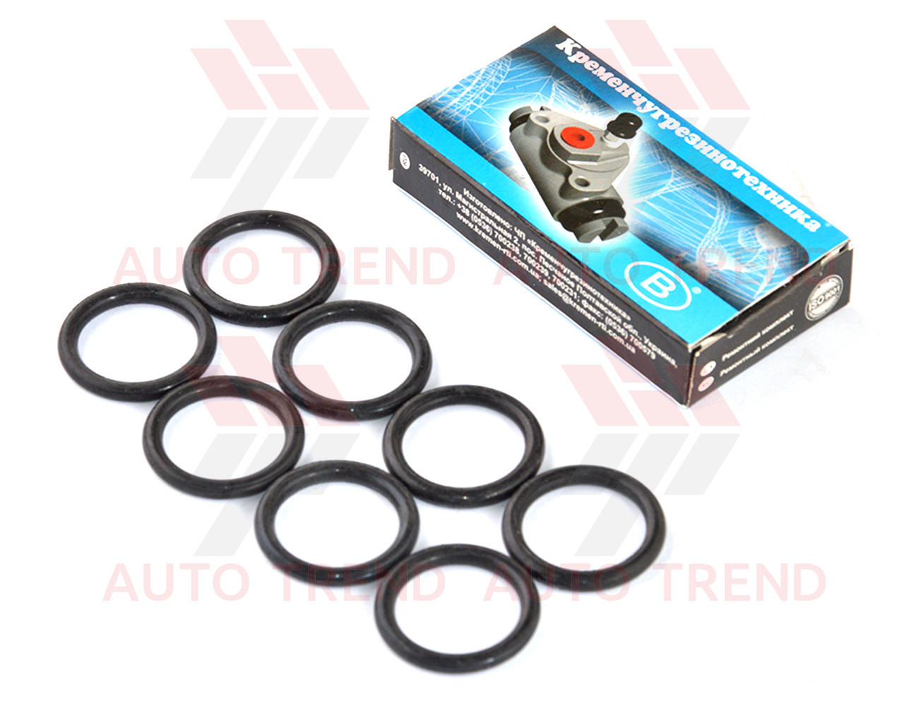 Набір кілець на два робочі гальмівні циліндри (РТЦ) Ø28 мм а/м ГАЗ-31029 (8 шт.) (238К), фото 1