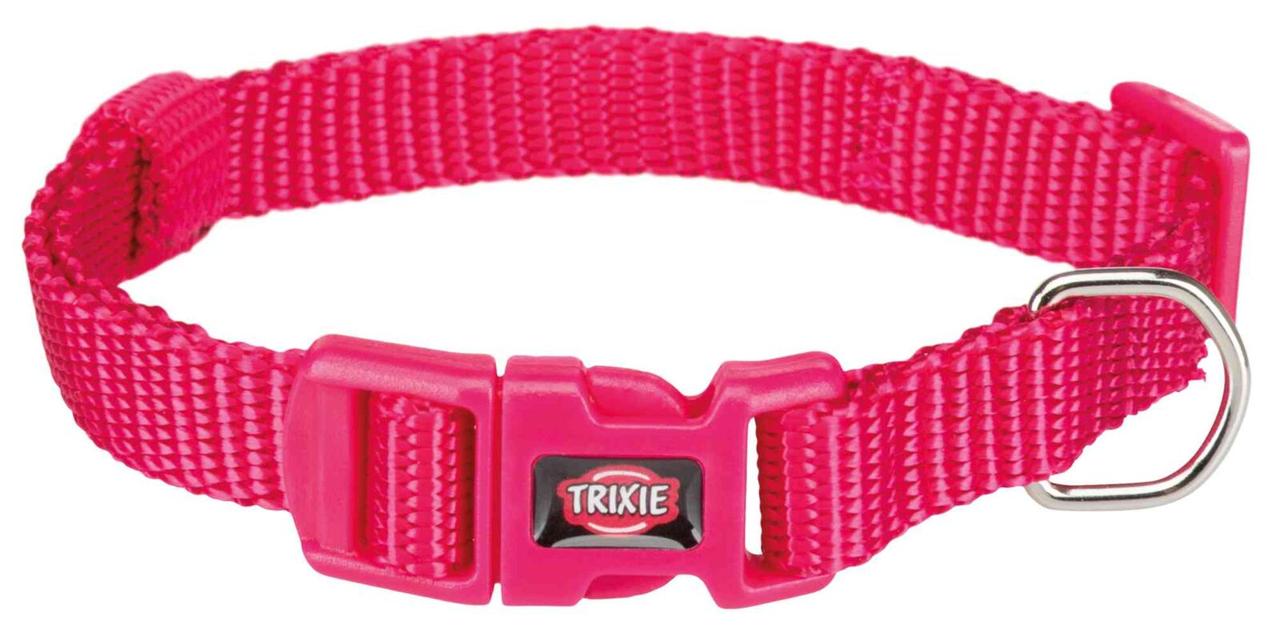 Нашийник для собак з обхватом 22-35 см нейлон Trixie Premium XS-S фуксія, фото 1