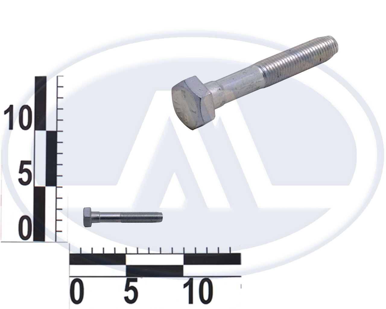 Болт М10х65 амортизатора заднього Lanos, ZAZ Sens нижній (94501324) (General Motors), фото 1