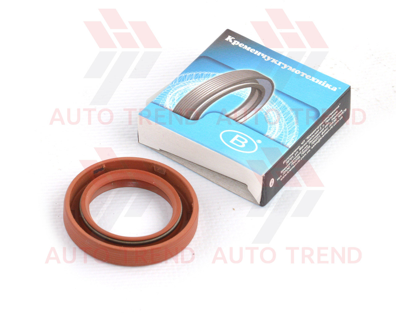 Сальник вала колінчастого Sens, ЗАЗ, 1102-1103 передній, 30х45х8 (FPM гумовий червоний з маркуванням АСМ) (132Ф) (КРТ), фото 1