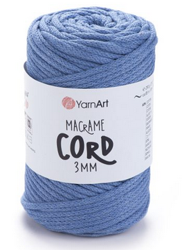Пряжа Макраме Корд 3мм-786 синій, фото 1