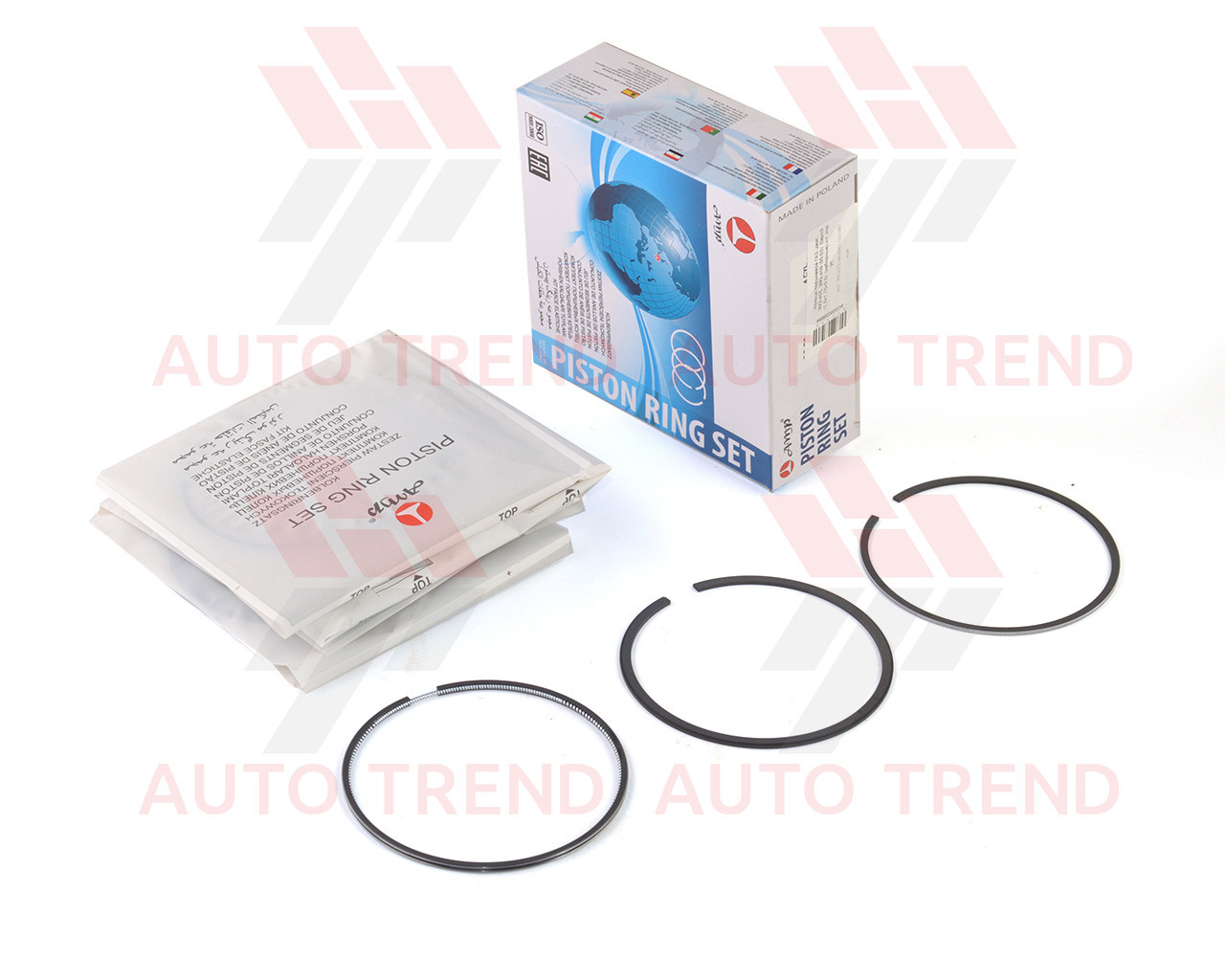 Кільце поршневе Волга двиг. ЗМЗ-405, ЗМЗ-409 (95.50) Євро3 (1.5х1.75х3,0) (набірні) (PR-WOL-44-5657-000-SET), фото 1