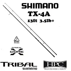 Удилище Shimano Tribal TX-4A 13ft 3.90m 3.5lb+ Intensity