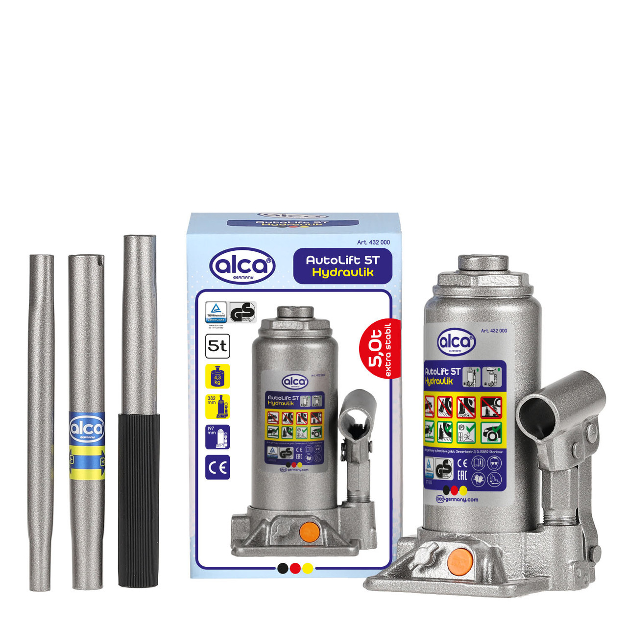 432 000 AL / Домкрат бутилка 5 тн, фото 1