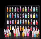 Набір пайєток блесток для декорування виробів з епоксидної смоли 48 шт, фото 3