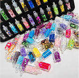 Набір пайєток блесток для декорування виробів з епоксидної смоли 48 шт, фото 4