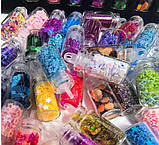 Набір пайєток блесток для декорування виробів з епоксидної смоли 48 шт, фото 5