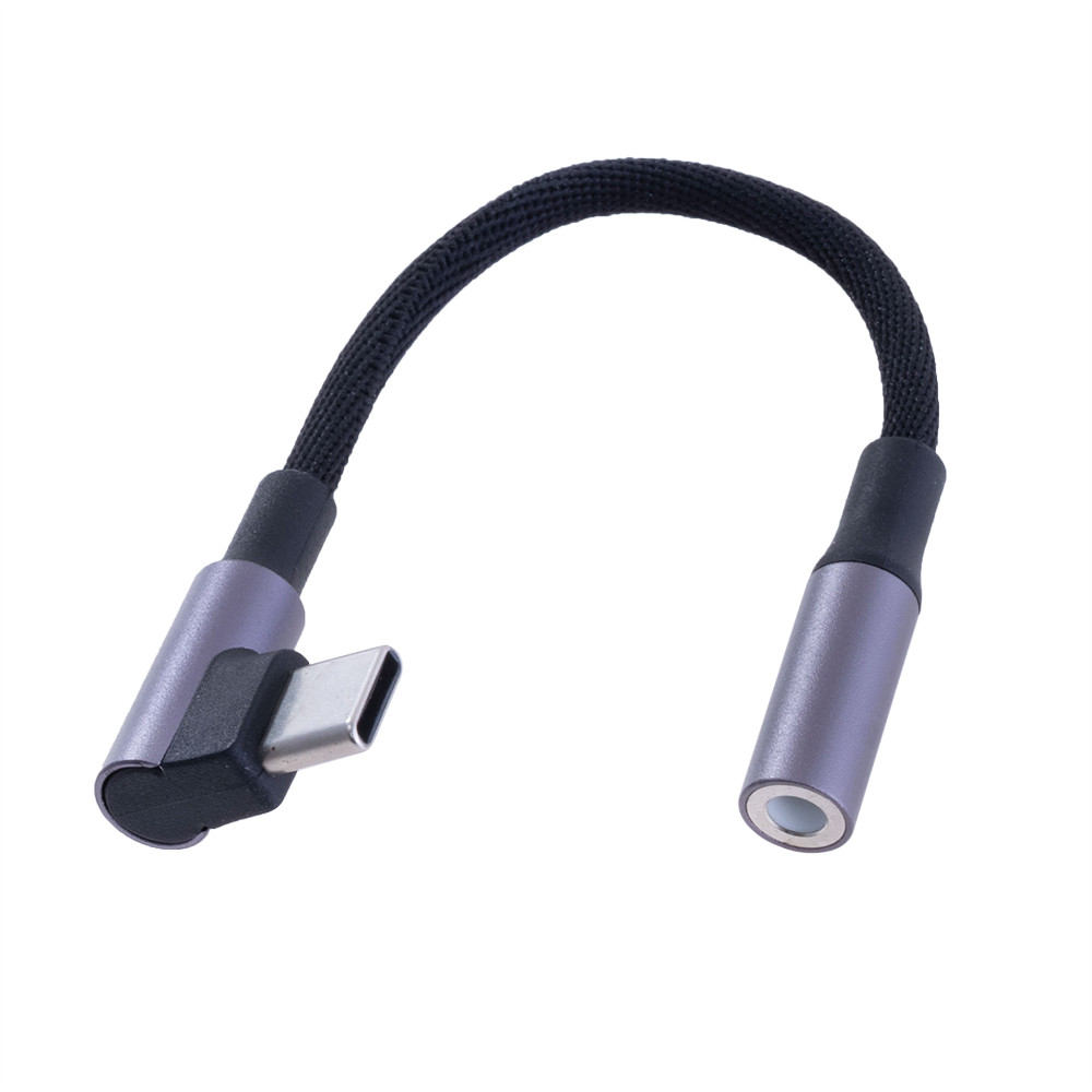 Перехідник з USB type-С у 3.5mm кутовий YiChen