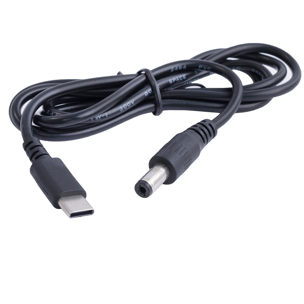 Кабель перетворювач USB-C PD на 5.5x2.1mm 15VDC 1m