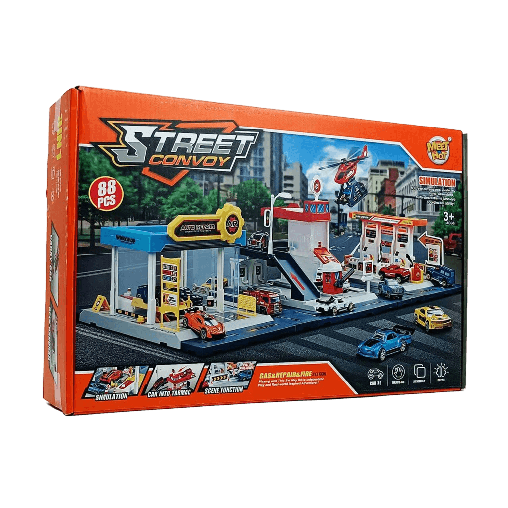 Ігровий набір Автомайстерня «Street convoy» 88 деталей MH-189, фото 1