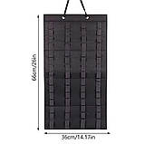 Органайзер підвісний, вітрина, стенд для настінного кріплення і зберігання, показ чого завгодно: 60 комірок, повсть, фото 4