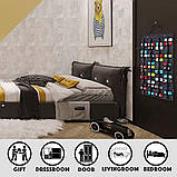 Органайзер підвісний, вітрина, стенд для настінного зберігання, показу чого завгодно: 60 комірок, повсть 100%, фото 5