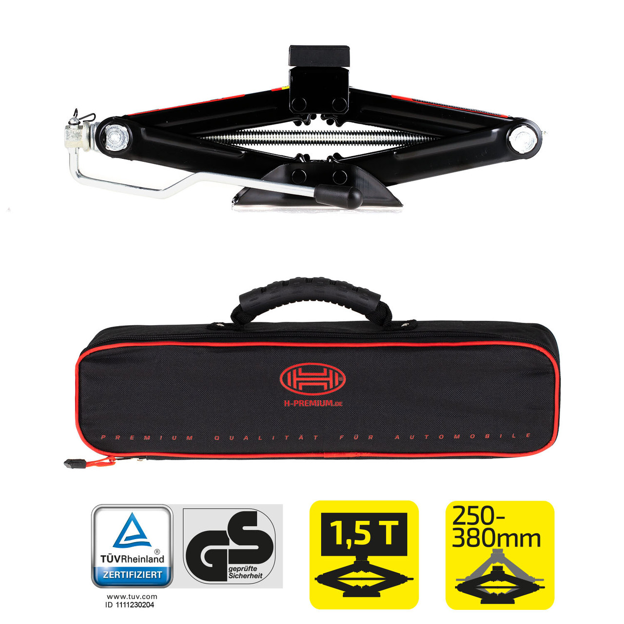 347 150 HE / Домкрат ромб 1,5 т проф, фото 1